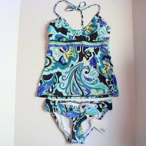 Trina Turk Ipanema Bikini Tankini Top Bottoms Swimsuit Set NEW Size 8